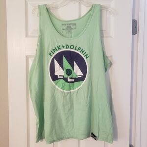 Pink Dolphin Tank Top Mint Green Size XXL